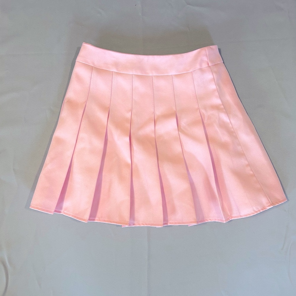 Kawaii Baby Pink Pleated Skirt